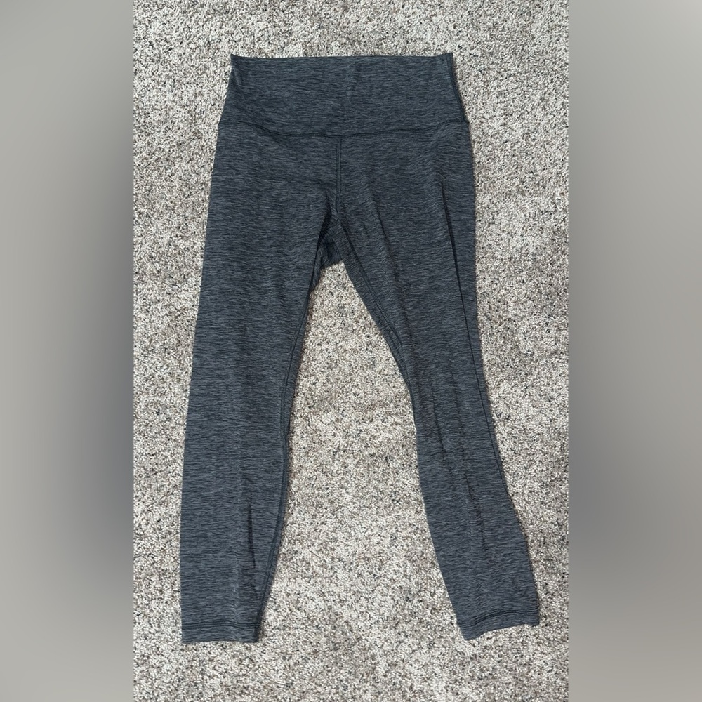 LULULEMON NWOT HEATHERED BLACK ALIGN LEGGINGS 25”